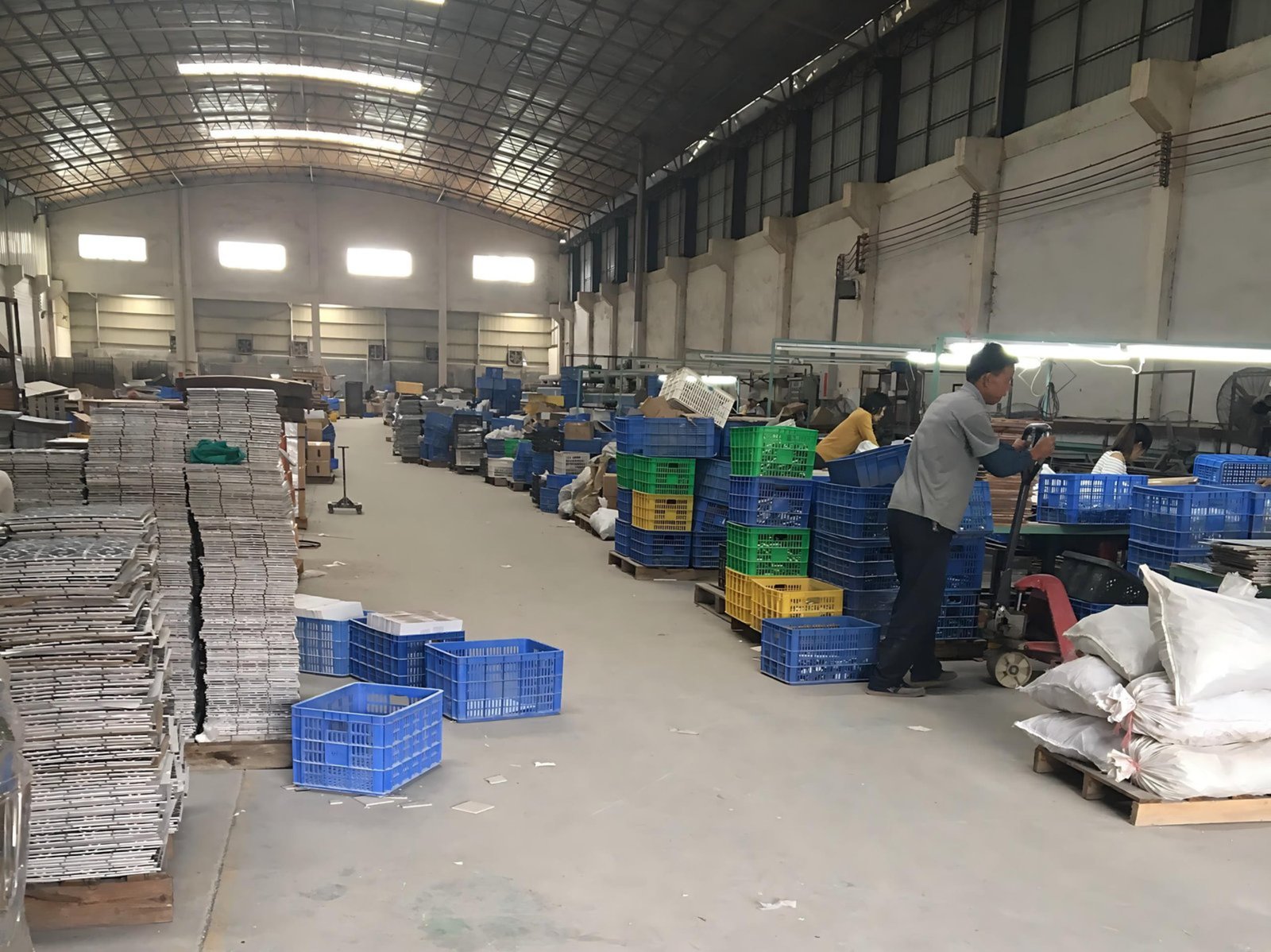 Visiting supplier factory